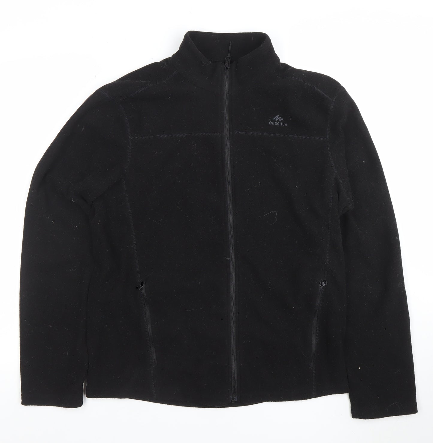 Decathlon Quechua Women's Black Fleece Full Zip Jacket Size M