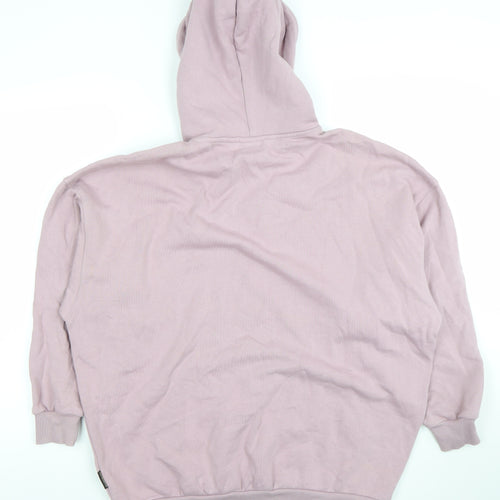 Napapijri Women's Pink Pullover Hoodie Cotton Blend Size S