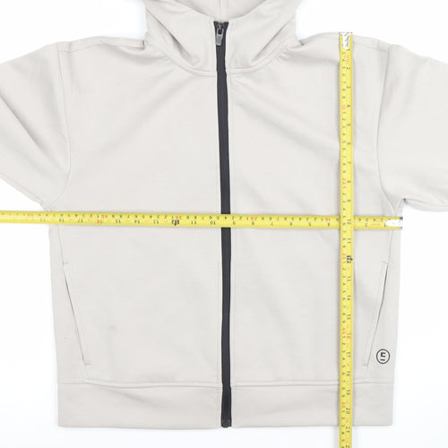 Edition Womens Beige Full Zip Hoodie XS Polyester Blend