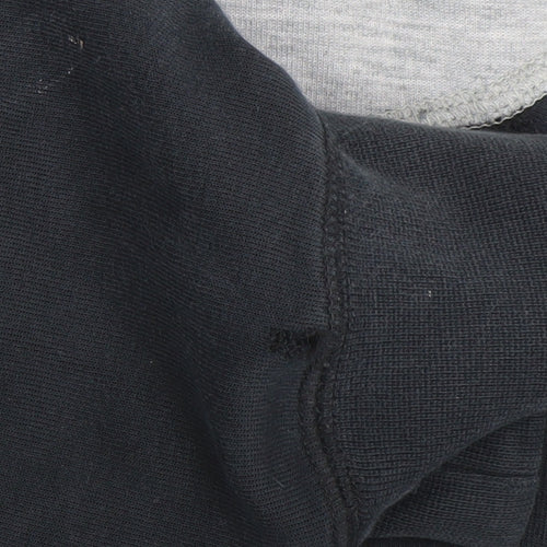 Nike Women’s Grey & Black Pullover Hoodie XS Zip Pocket Sweatshirt