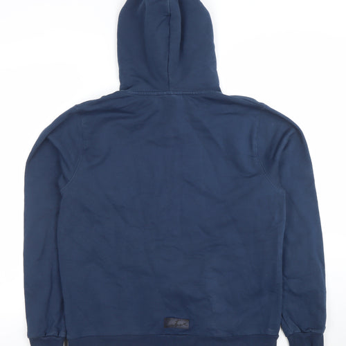 Armani Exchange Men’s Blue Pullover Hoodie Size M Logo Design