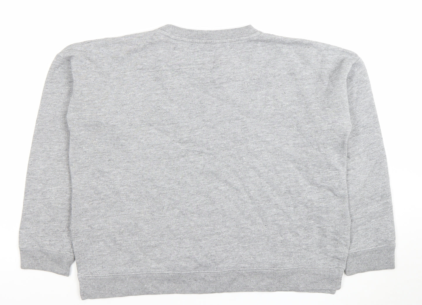Jack Wills Women's Grey Crew Neck Pullover Sweatshirt UK 12