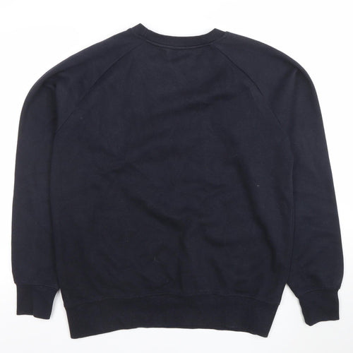 French Connection Men’s Black XL Crew Neck Cotton Sweatshirt