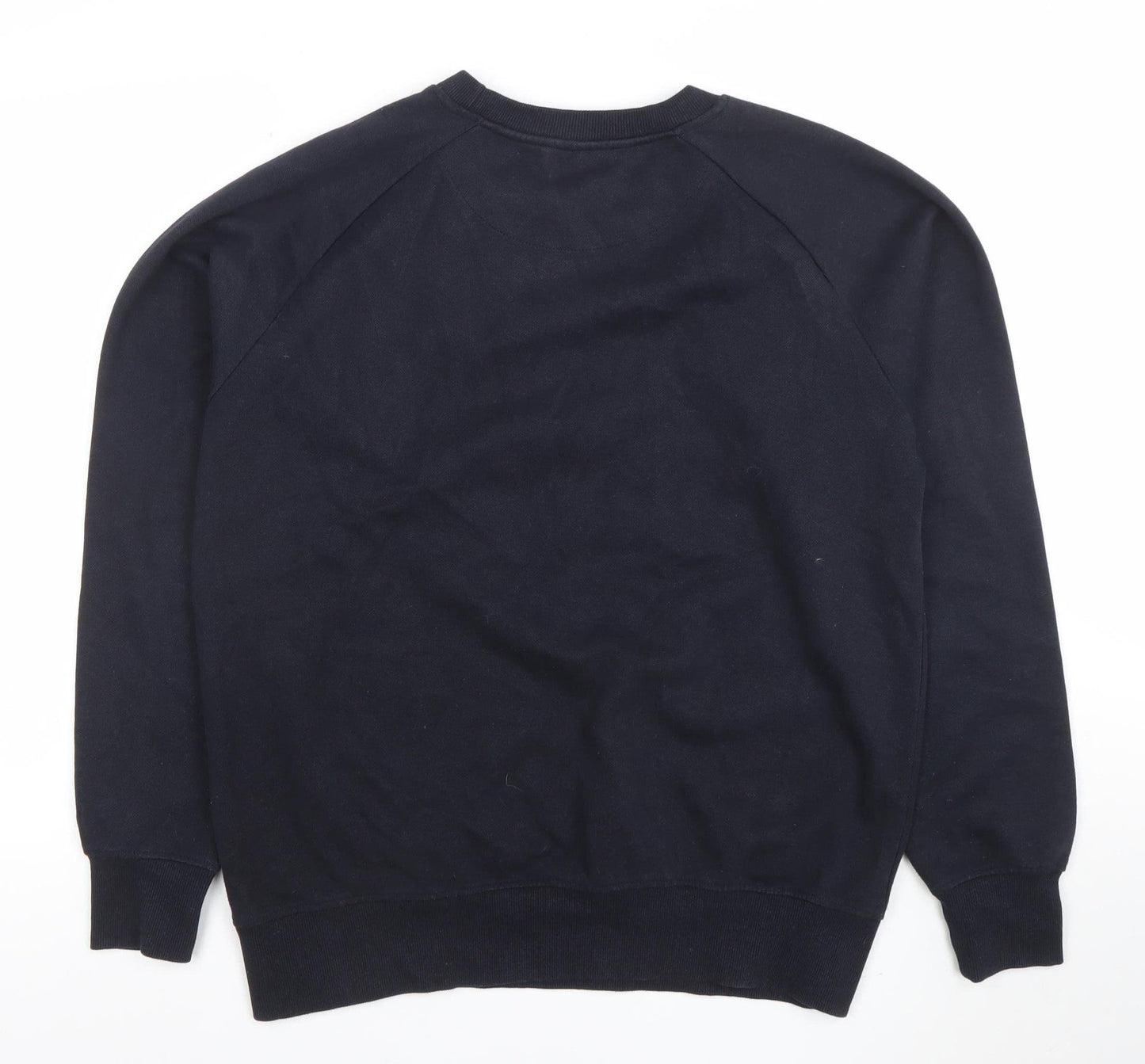 French Connection Men’s Black XL Crew Neck Cotton Sweatshirt