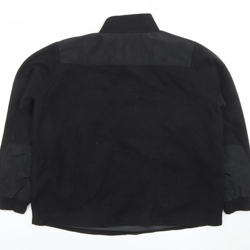 PrettyLittleThing Womens Black Size 6 Fleece 1/4 Zip Pullover Sweatshirt