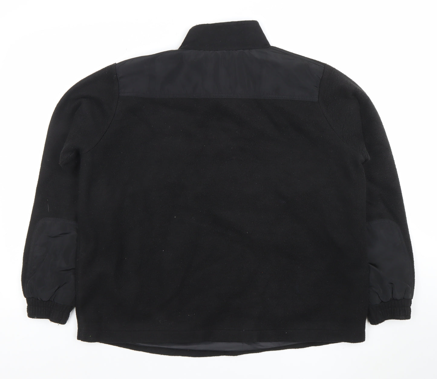 PrettyLittleThing Womens Black Size 6 Fleece 1/4 Zip Pullover Sweatshirt