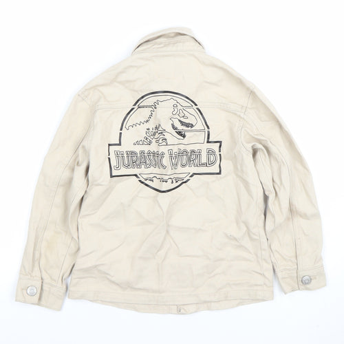 Primark Boys Beige Jurassic World Cotton Jacket 6-7 Years