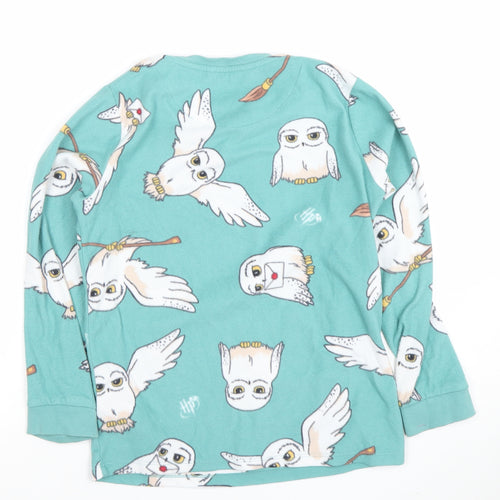 Marks and Spencer Girls Blue Harry Potter Hedwig Fleece Pyjama Top 9-10 Years