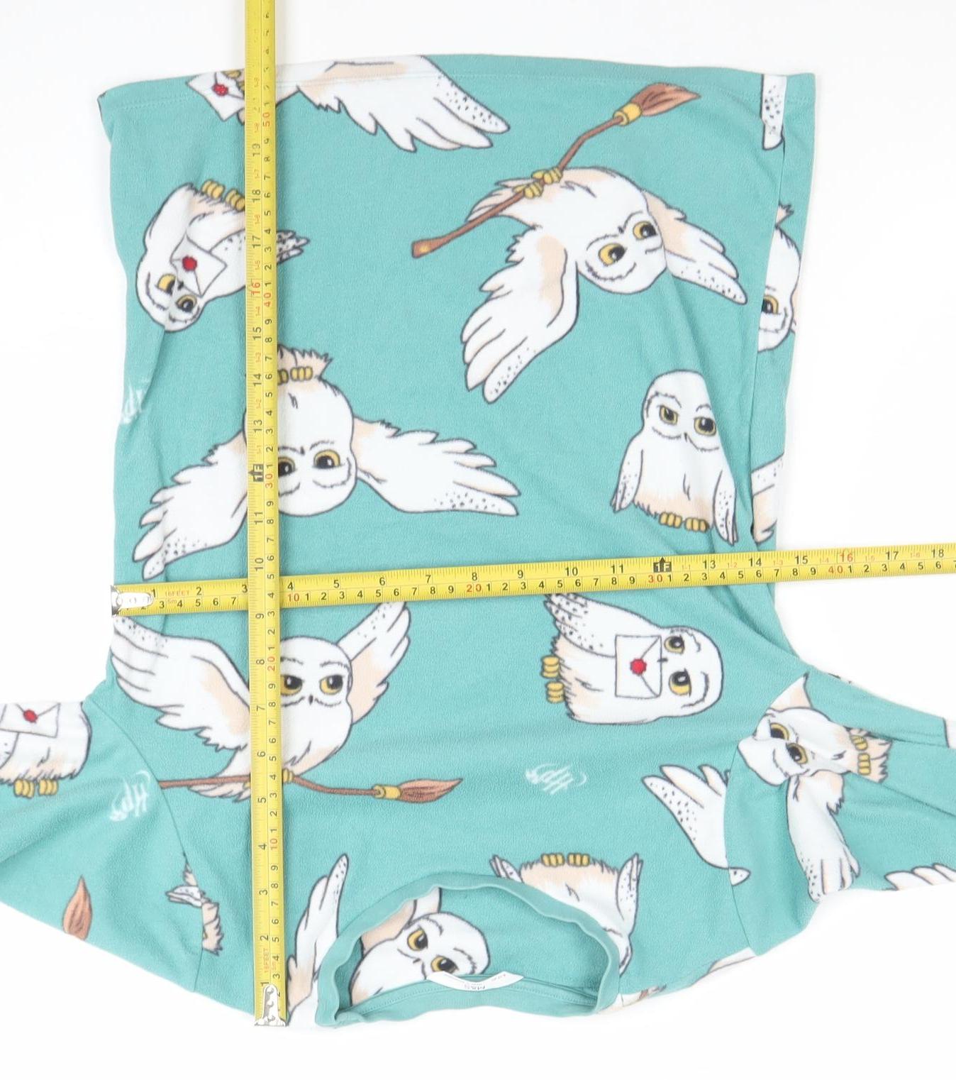 Marks and Spencer Girls Blue Harry Potter Hedwig Fleece Pyjama Top 9-10 Years