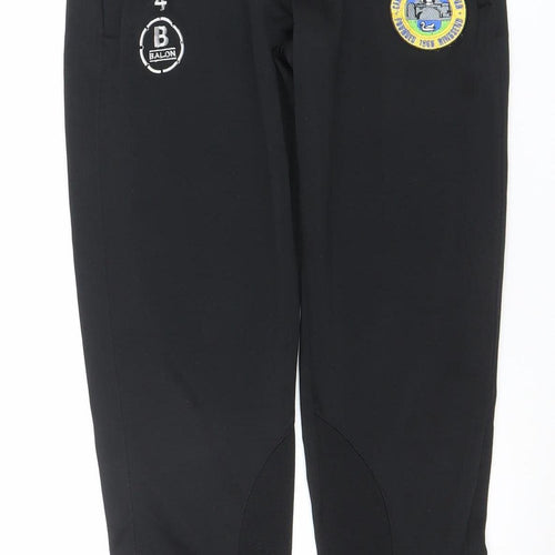 Balon Boys Black XL Football Track Pants 100% Polyester Zip Pockets
