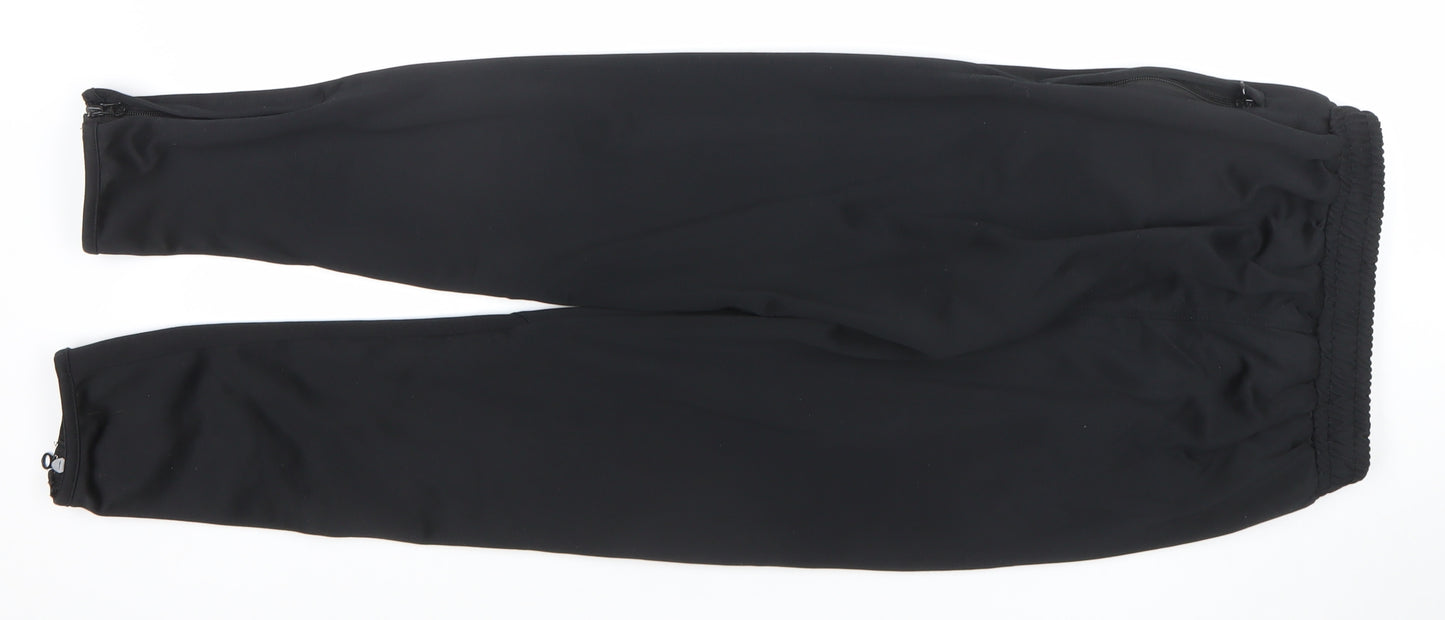 Balon Boys Black XL Football Track Pants 100% Polyester Zip Pockets