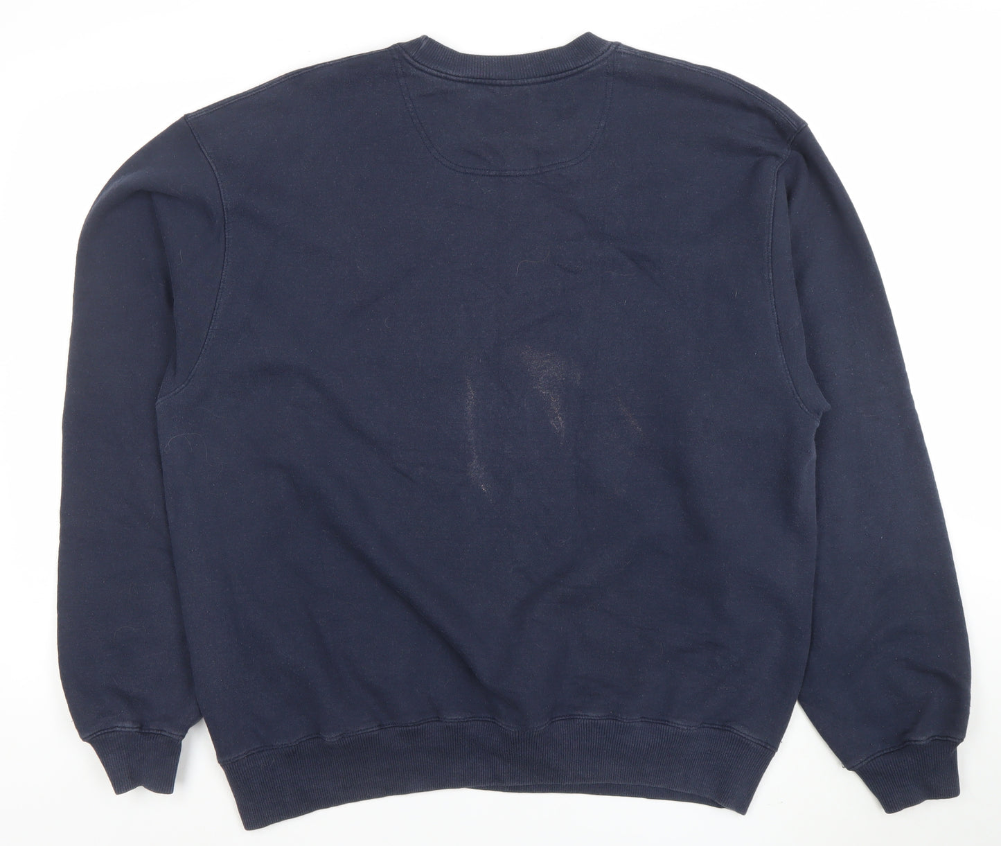 Champion Men's Blue Crew Neck Pullover Sweatshirt L Regular Fit