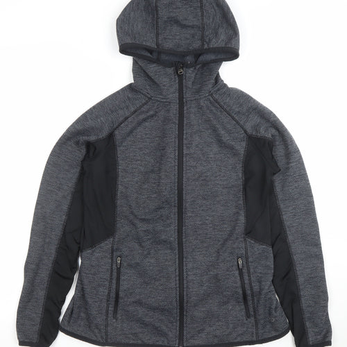St. Bernard Women's Grey Softshell Hooded Jacket Size 14