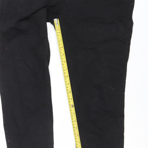 FREE/QUENT Women's Black Skinny Jeans XL Stretch Zip Detail