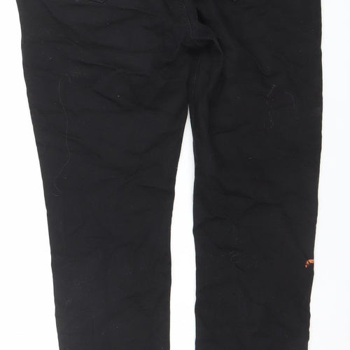 FREE/QUENT Women's Black Skinny Jeans XL Stretch Zip Detail