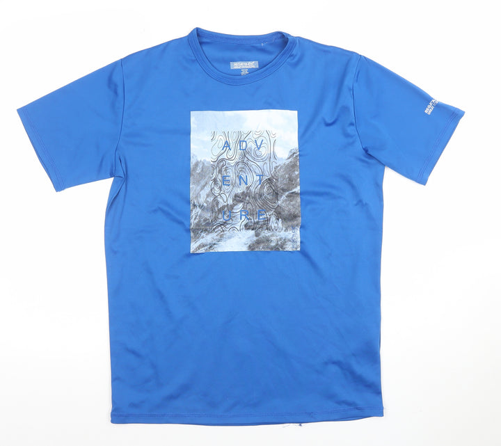 Regatta Boys Blue Adventure Graphic T-Shirt 15-16 Years Lightweight Activewear