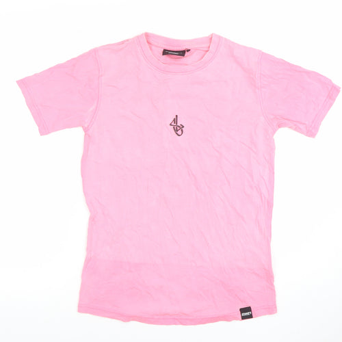 Sonneti Girls Pink Cotton Crew Neck Short Sleeve T-Shirt 10-12 Years