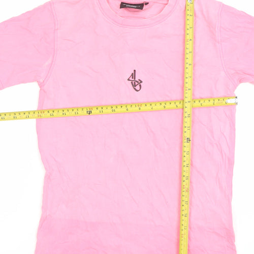 Sonneti Girls Pink Cotton Crew Neck Short Sleeve T-Shirt 10-12 Years