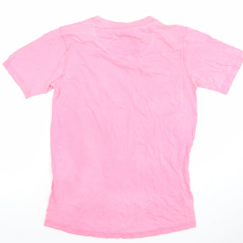 Sonneti Girls Pink Cotton Crew Neck Short Sleeve T-Shirt 10-12 Years