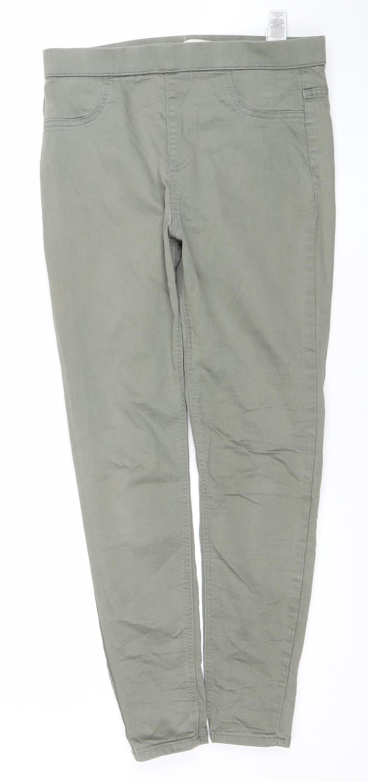 Marks and Spencer Womens Green Size 12 Skinny Stretch Jeans