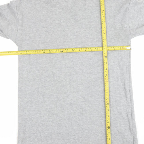 New Look Women's Grey Mock Neck Long Sleeve Tunic Sweatshirt Size S