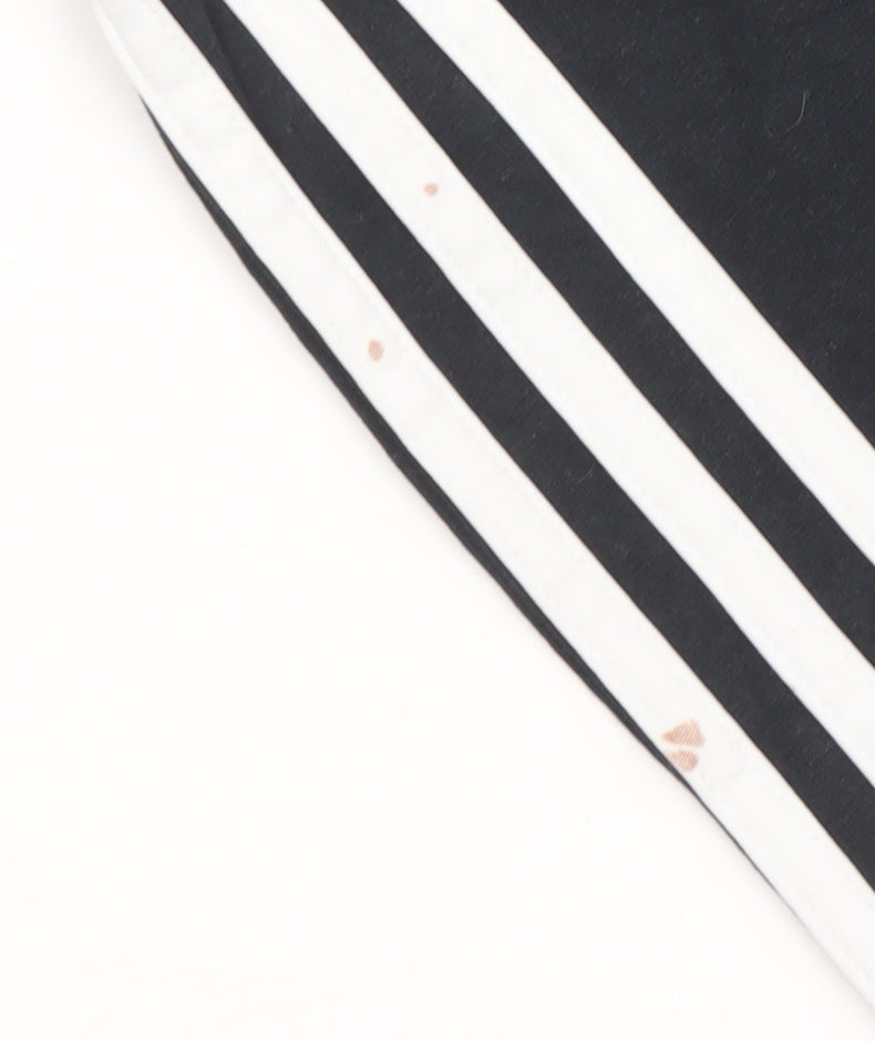 Adidas Womens Black Size 10 Slim Fit Side Stripe Active Leggings