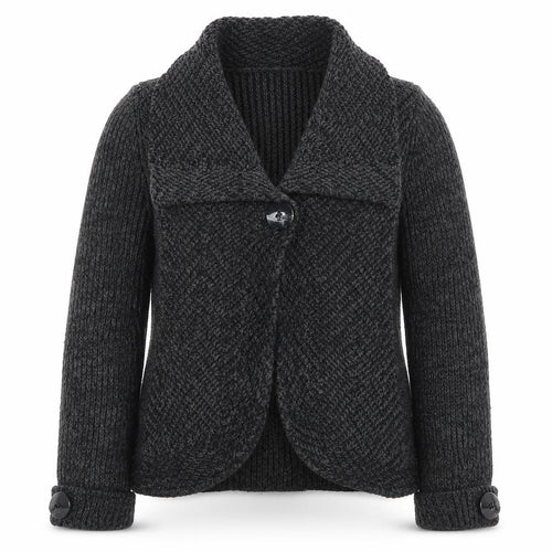 Marks & Spencer Women’s Grey Chunky Knit Cardigan Size 12 Long Sleeve
