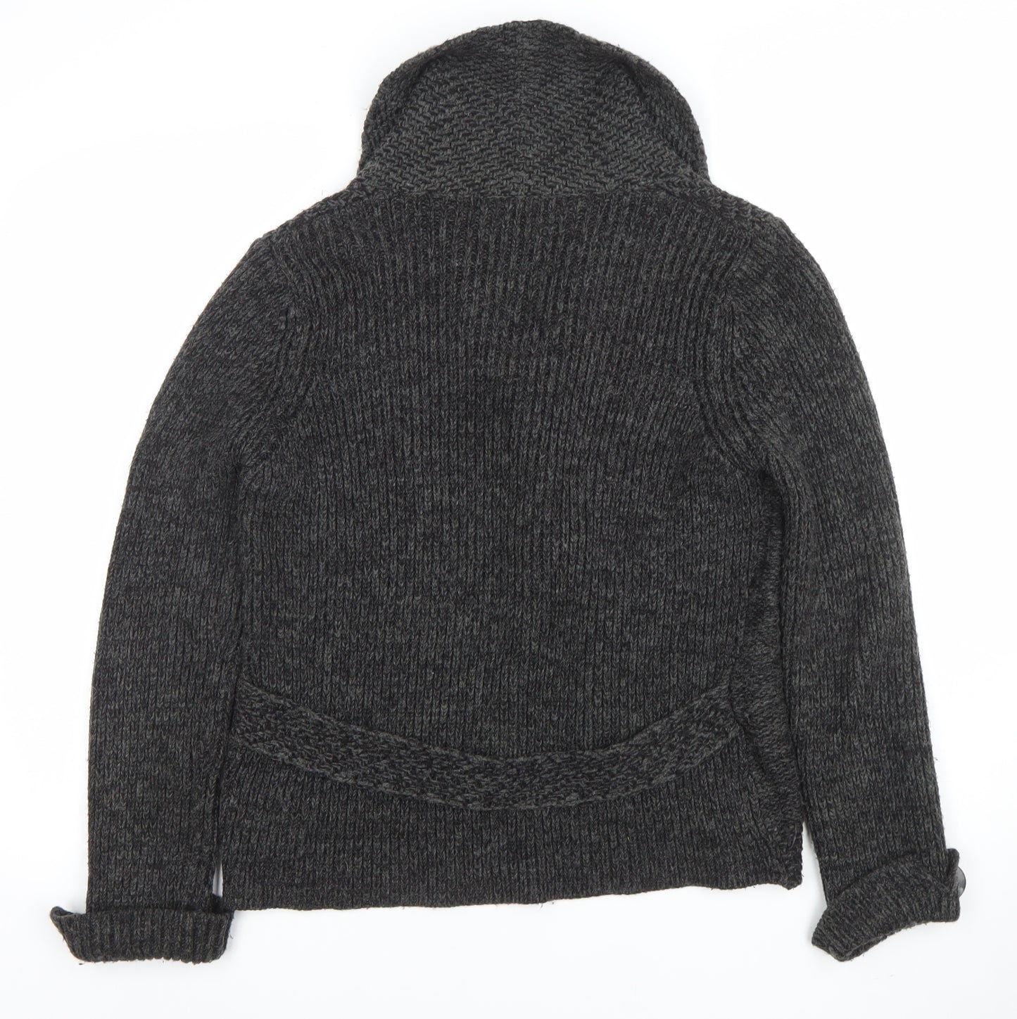 Marks & Spencer Women’s Grey Chunky Knit Cardigan Size 12 Long Sleeve