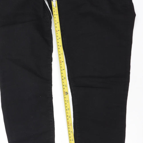 Salsa Women’s Black Skinny Jeans Size 12 Regular Fit Mid Rise