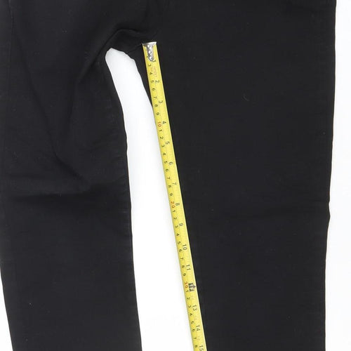Savida Women’s Black Skinny Stretch Jeans Size 10 Ankle Zip