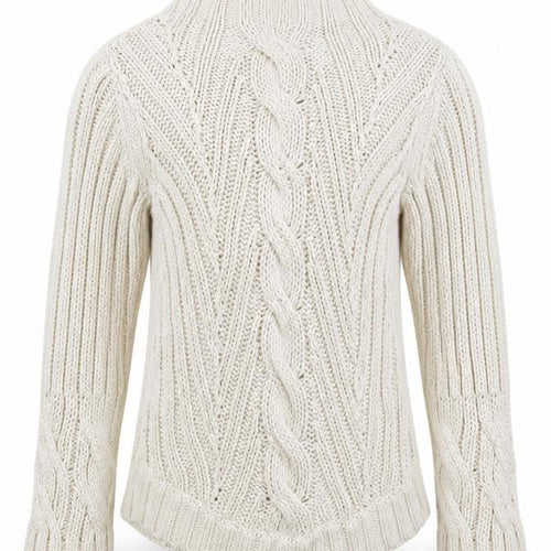 Jigsaw Junior Girls Beige Cable Knit Cotton Jumper 6-7 Years
