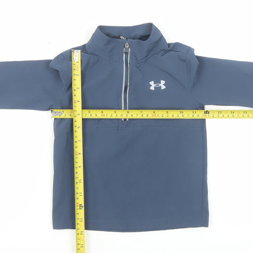 Under Armour Boys Blue 2-3 Years 1/4 Zip Sports Sweatshirt