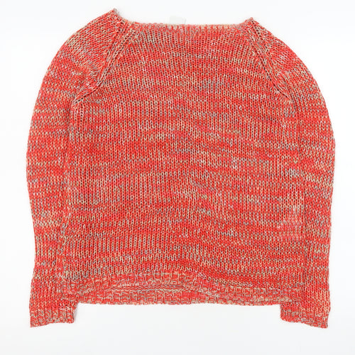 Vero Moda Women’s Red Acrylic Chunky Knit Jumper M Regular