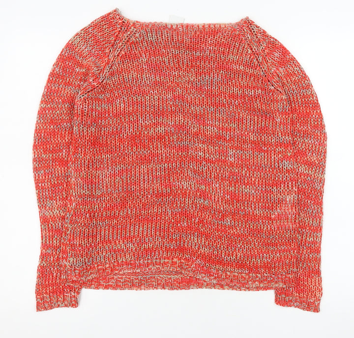 Vero Moda Women’s Red Acrylic Chunky Knit Jumper M Regular