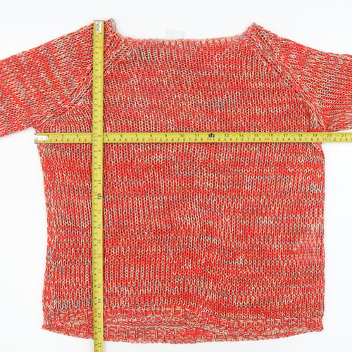 Vero Moda Women’s Red Acrylic Chunky Knit Jumper M Regular