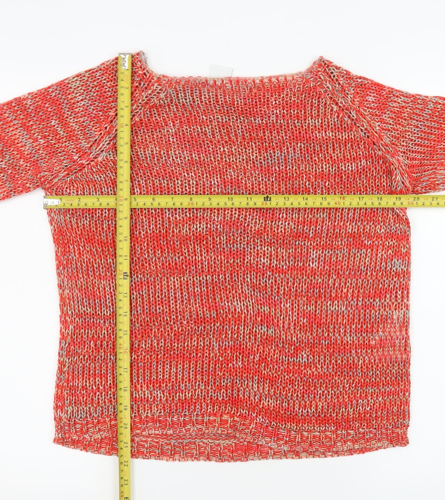 Vero Moda Women’s Red Acrylic Chunky Knit Jumper M Regular