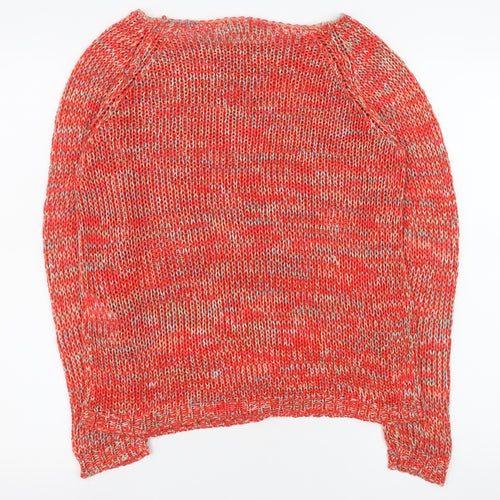 Vero Moda Women’s Red Acrylic Chunky Knit Jumper M Regular