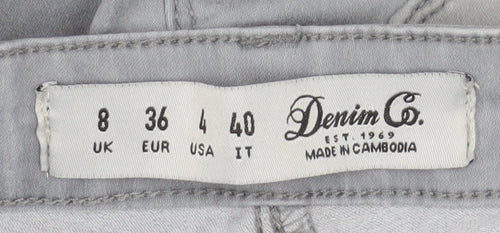 Denim Co Women's Grey Skinny Stretch Jeans Size 8