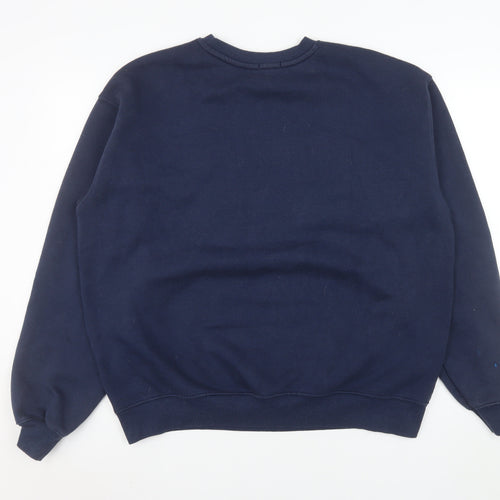 Stradivarius Unisex Blue Paris Graphic Pullover Sweatshirt Size S