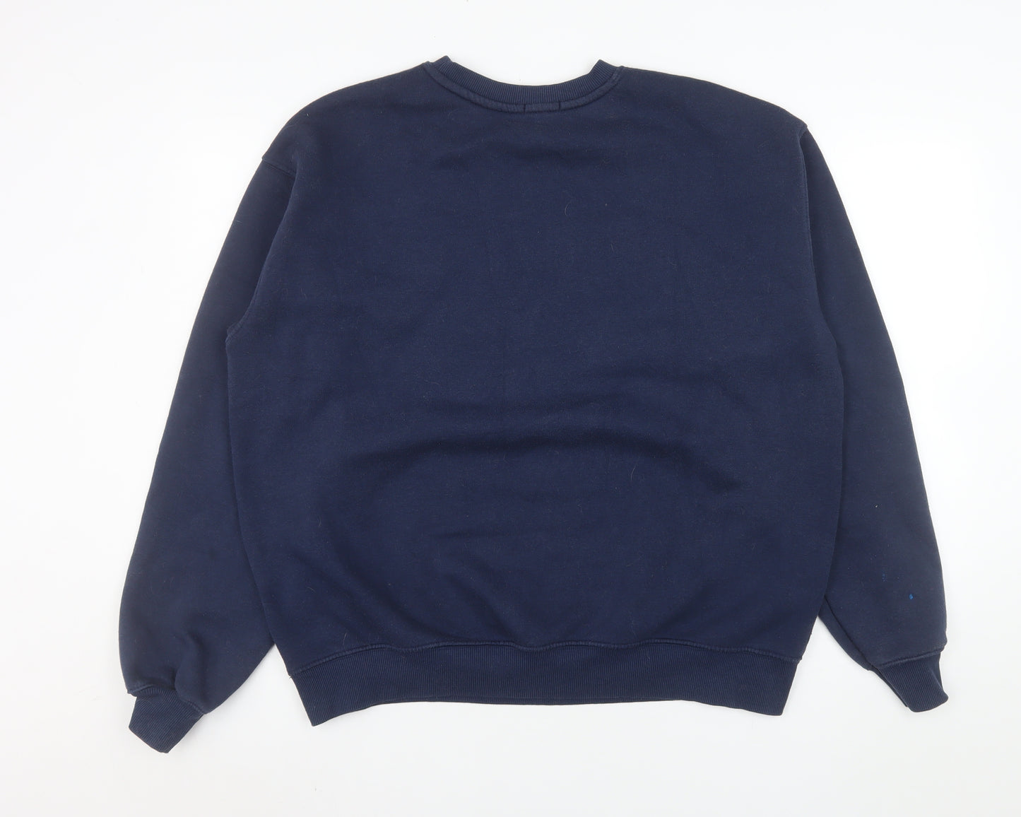 Stradivarius Unisex Blue Paris Graphic Pullover Sweatshirt Size S