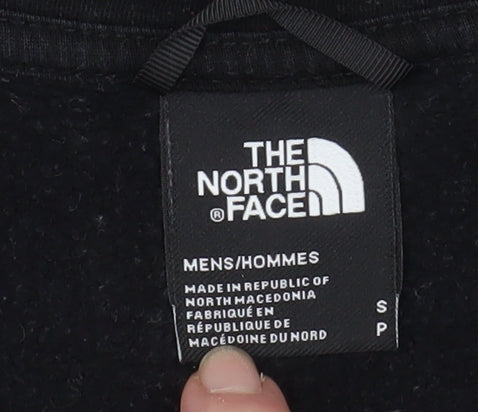 The North Face Mens Blue Hooded Cotton Full Zip Jacket Size S