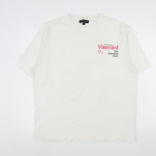 Criminal Damage Men's White California Vineyard Graphic T-Shirt XL