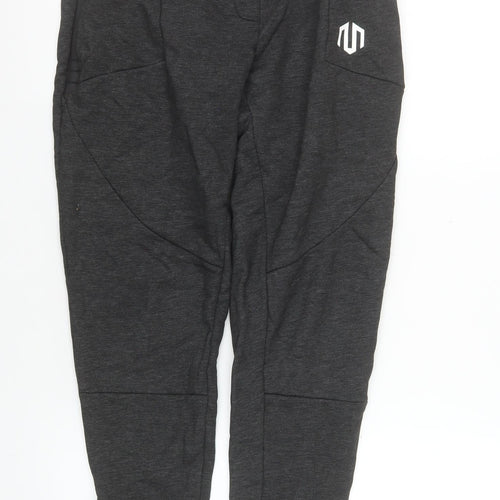 Morotai Men's Grey Slim Fit Jogger Trousers Size M