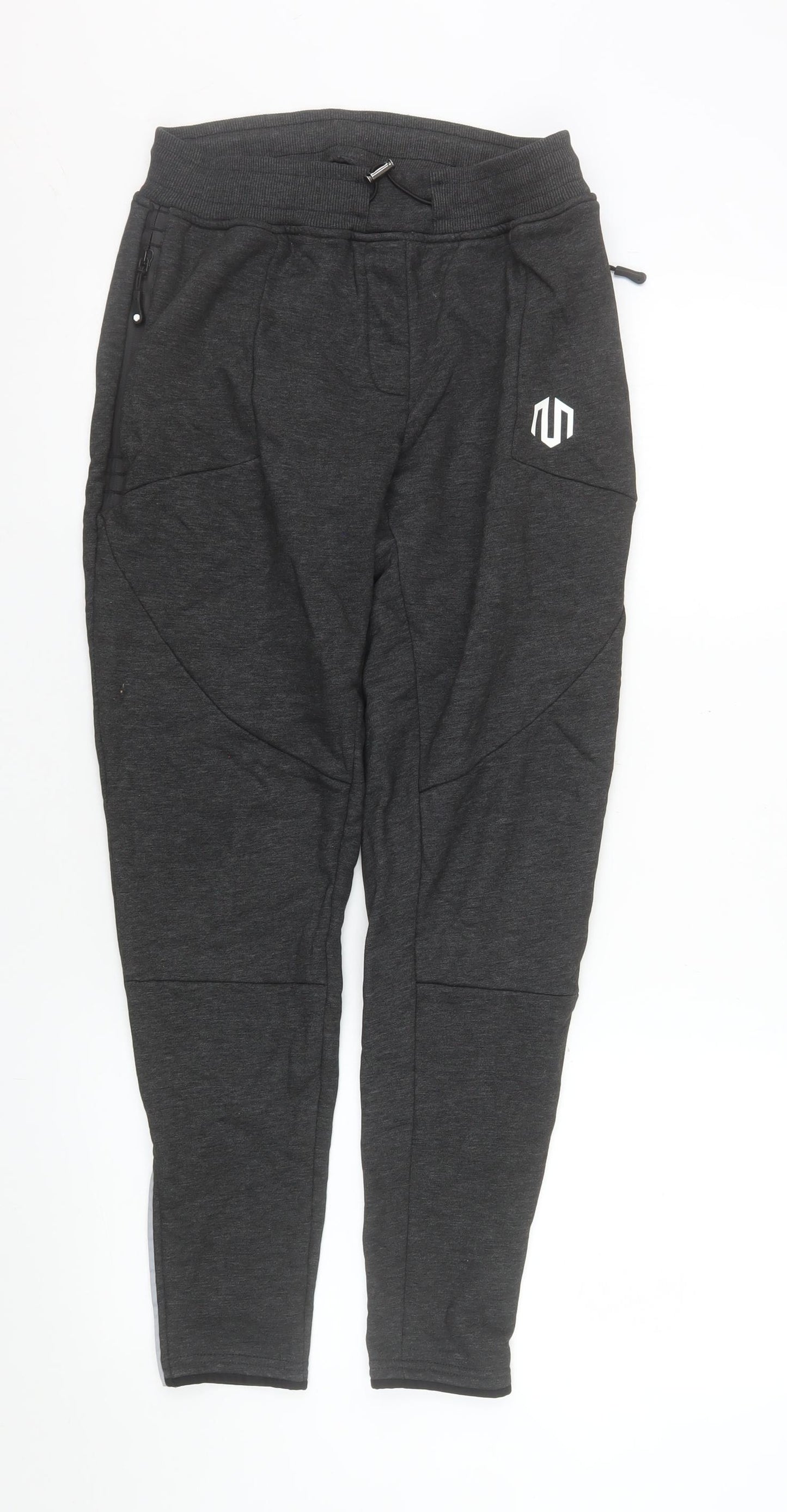 Morotai Men's Grey Slim Fit Jogger Trousers Size M