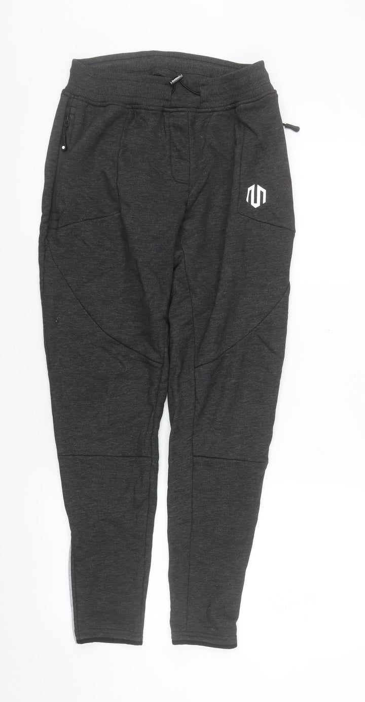 Morotai Men's Grey Slim Fit Jogger Trousers Size M