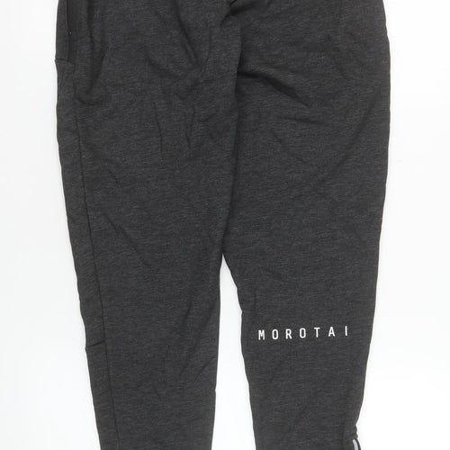 Morotai Men's Grey Slim Fit Jogger Trousers Size M