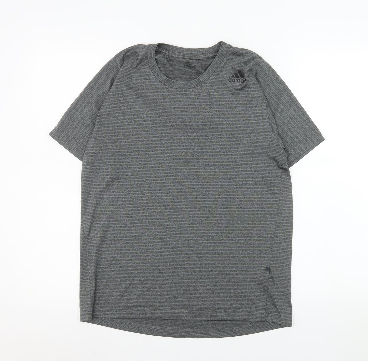 Adidas Mens Grey Small Training T-Shirt Climalite Athletic Fit