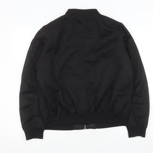 Forever 21 Men's Black Polyester Bomber Jacket Size M