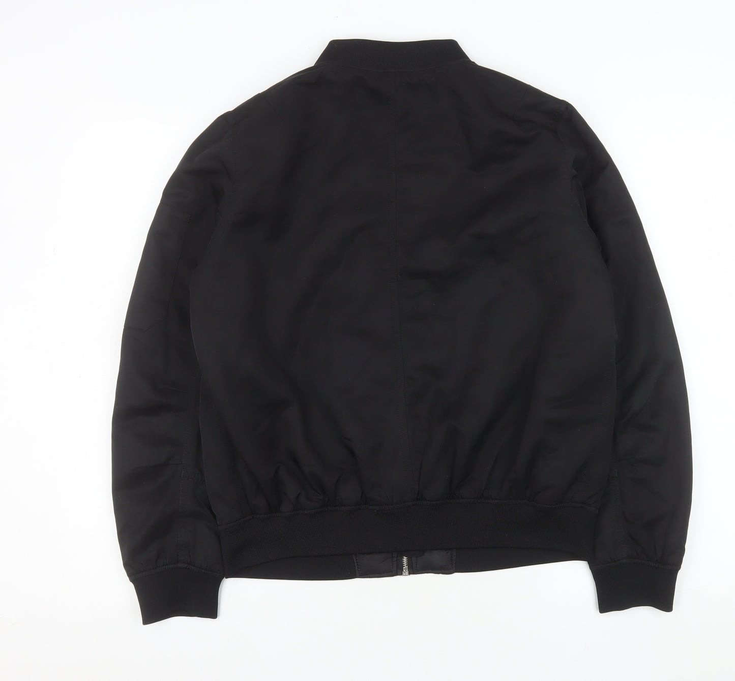 Forever 21 Men's Black Polyester Bomber Jacket Size M