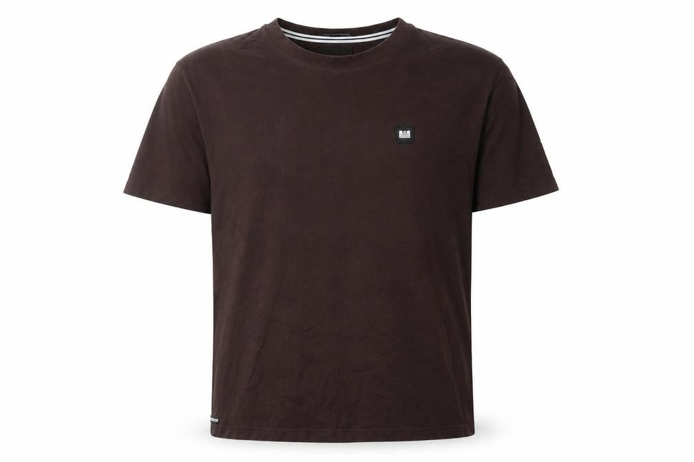 Weekend Offender Men's Brown Cotton Crew Neck T-Shirt Size L